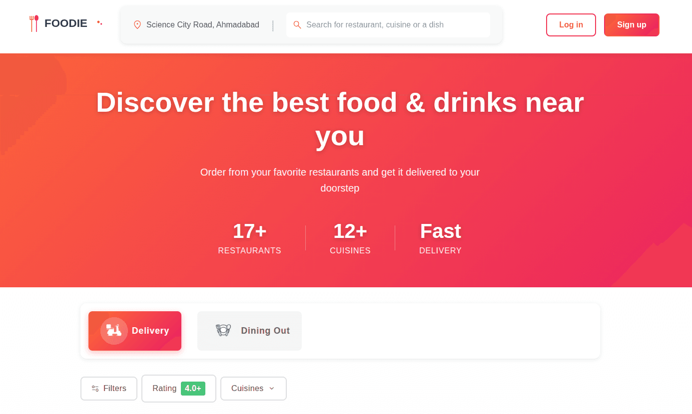 Foodie - Food Ordering Platform